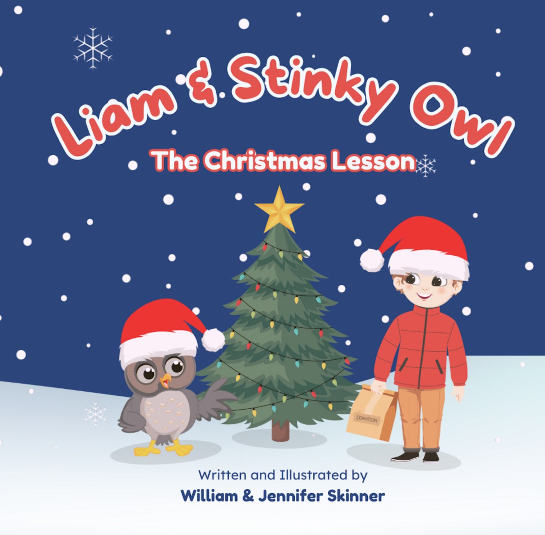 Liam & Stinky Owl: The Christmas Lesson – children's picture book cover