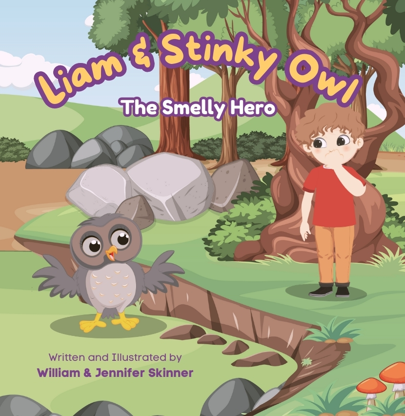 Liam & Stinky Owl: The Smelly Hero – children's picture book cover